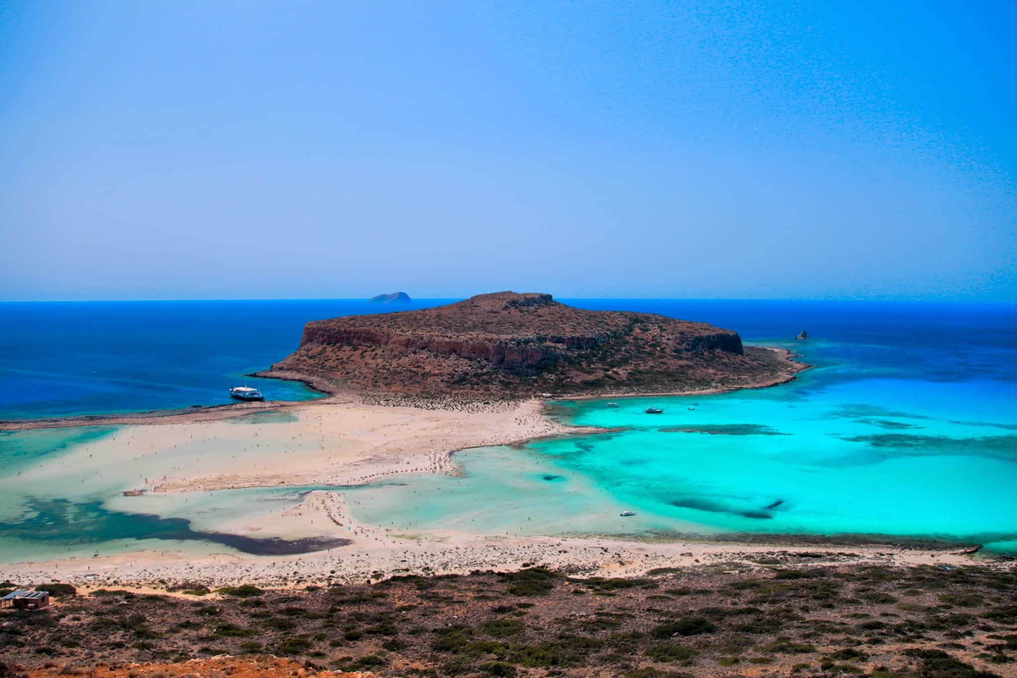 The Massive Balos Beach, Crete On A Sunny Day
