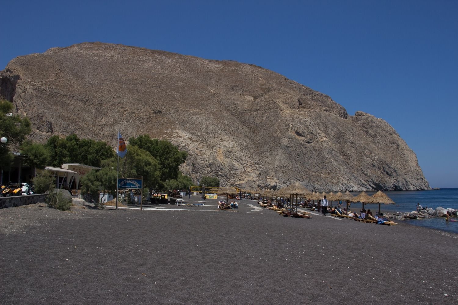 Perissa Black Sand Beach, Santorini