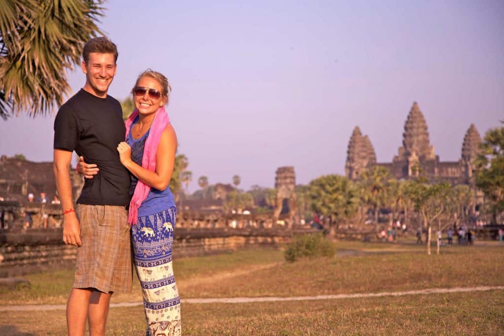 Cameron And Natasha At Angkor Wat, Cambodia