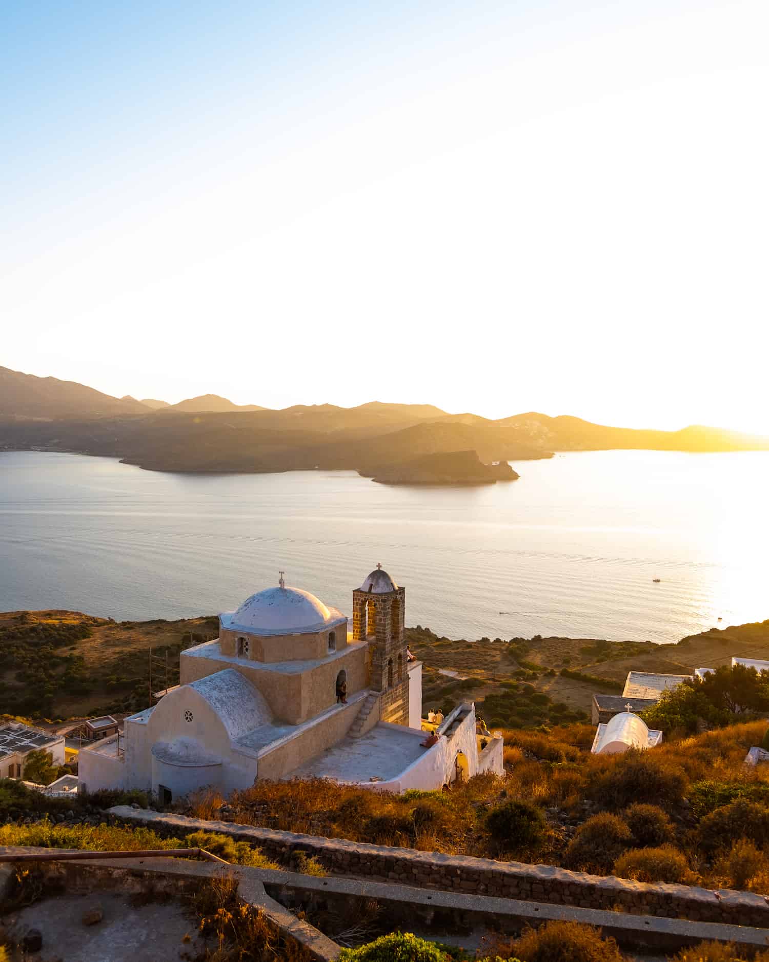 The church on Milos Greece