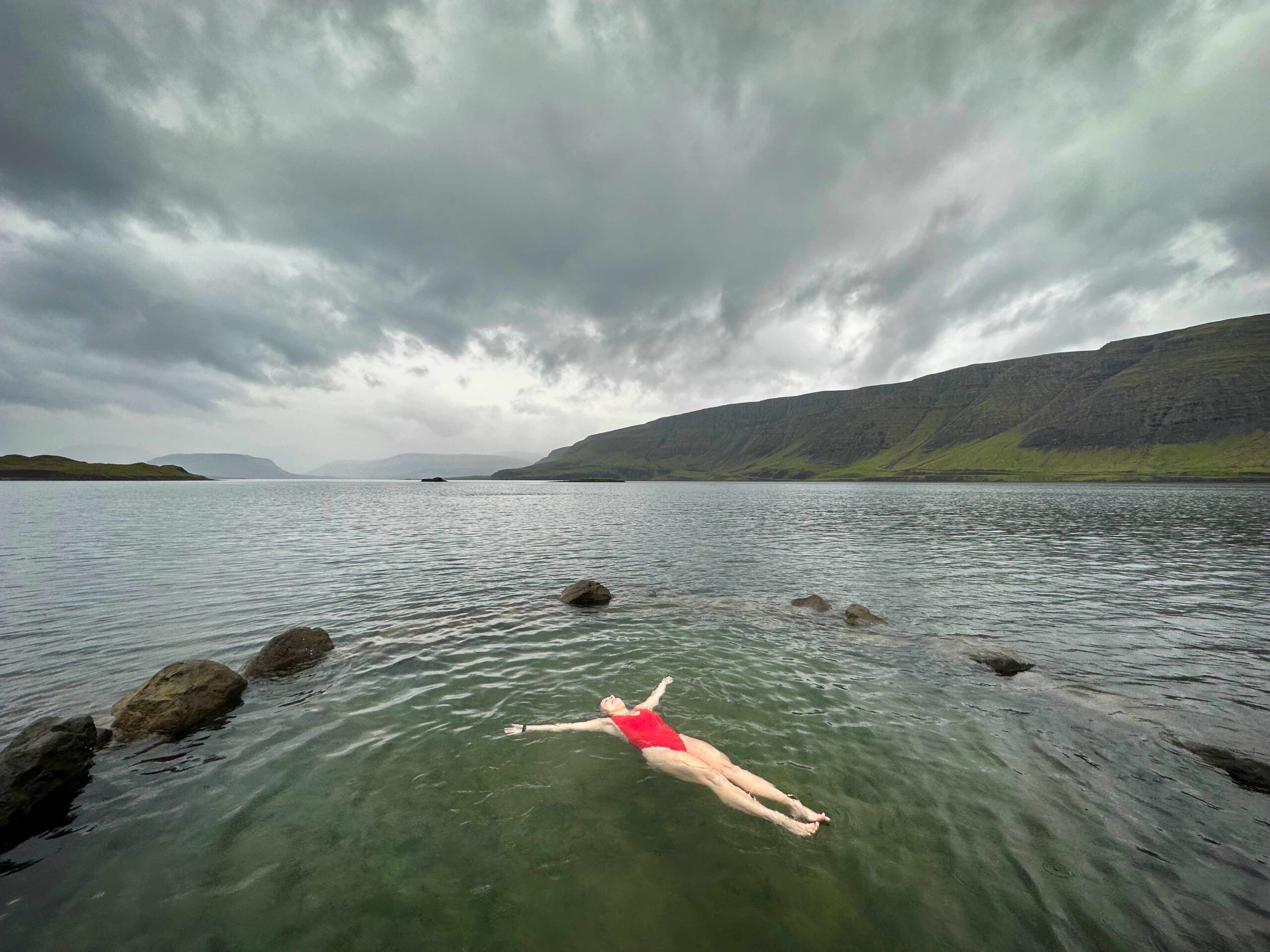 Natasha In The Tidal Hot Spring Pool At Hvammsvik