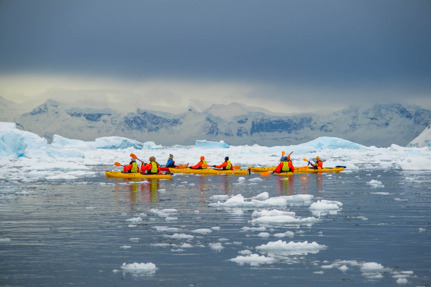 Kayaking in Antarctica