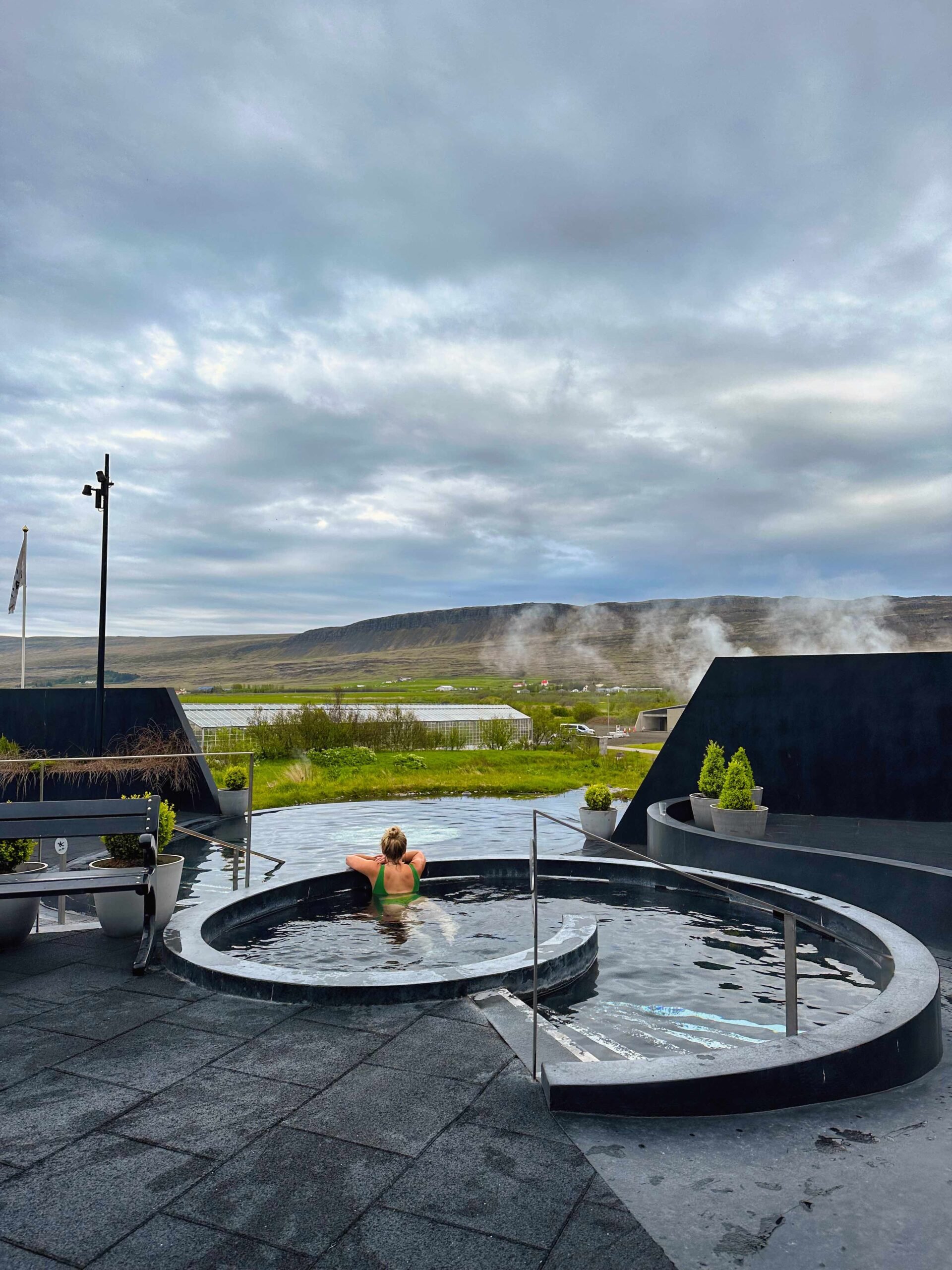 Natasha Enjoys The View At The Quiet Krauma Spa