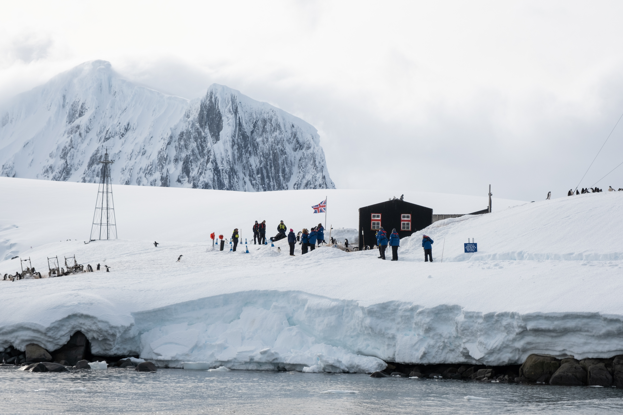 Pulling up to Port Lockroy