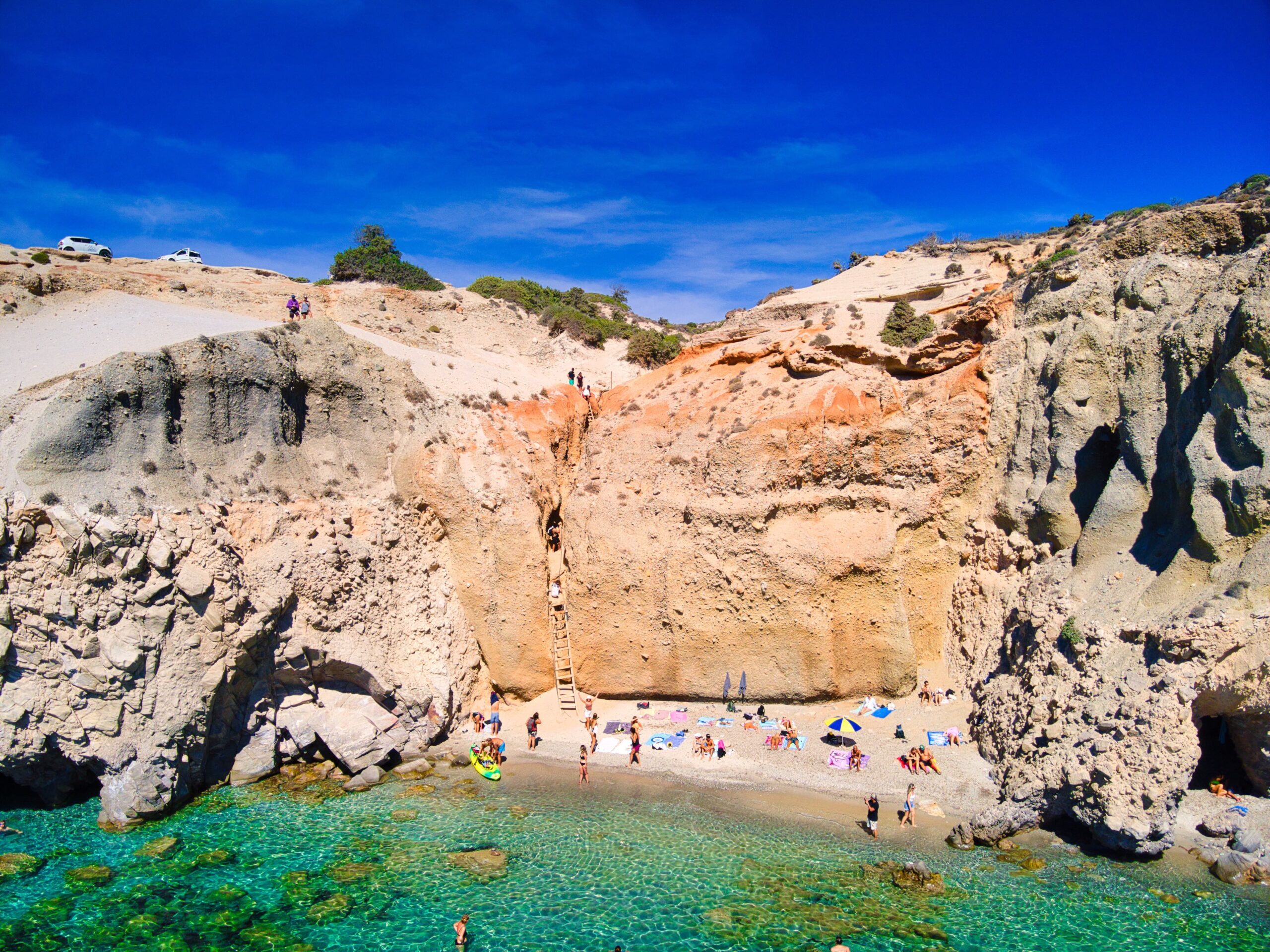 A Drone Shot Of Tsigrado Beach